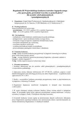Regulamin - Zespół Szkół nr 6 w Białymstoku