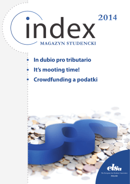 INDEX 2014 – edycja jesienna