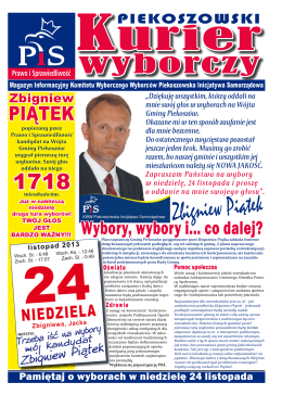 Zbigniew Piątek - Posel Krzysztof Lipiec