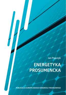 Energetyka prosumencka - European Financial Congress