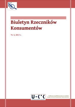 Biuletyn Rzeczników nr 4 2013 - Stowarzyszenie Rzeczników