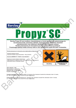 Propyz® SC Label - Barclay Chemicals