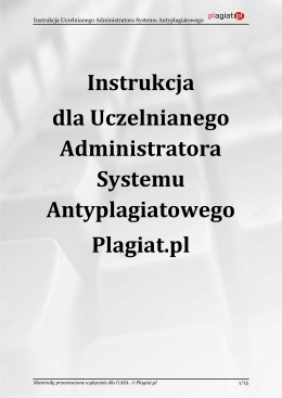 Instrukcja dla Uczelnianego Administratora Systemu