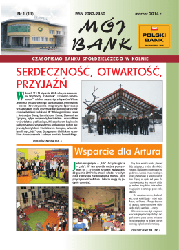 "Mój Bank" Nr 1/2014 - Bank Spółdzielczy w Kolnie