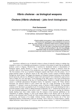 Vibrio cholerae - International Letters of Social and Humanistic