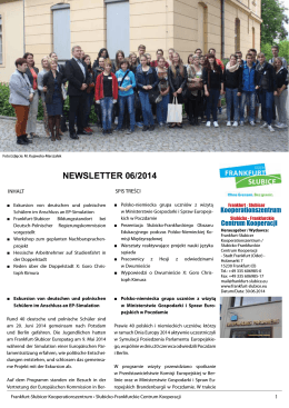 NEWSLETTER 06/2014 - Frankfurt