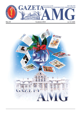 grudzień 2010 - Gazeta AMG - Gdański Uniwersytet Medyczny