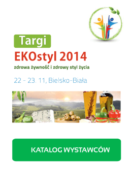 Katalog wystawców EKOstyl 2014 pdf