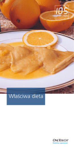 W∏aŹciwa dieta - MojaCukrzyca.org