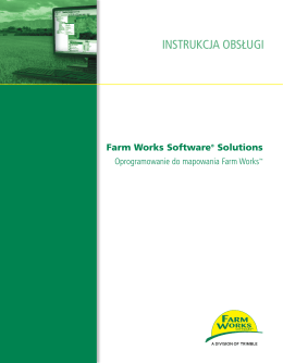 INSTRUKCJA OBSŁUGI - Farm Works Software