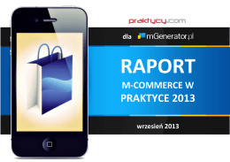 Raport m-commerce w praktyce 2013
