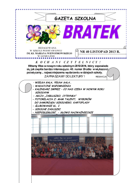 Pobierz BRATEK - Szkoła podstawowa w Gomulinie