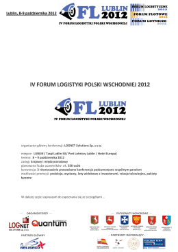 IV FLPW 2012-info - Przyjazna motoryzacja