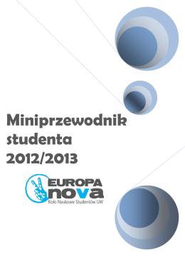 Miniprzewodnik studenta.pdf - Koło naukowe "Europa Nova"