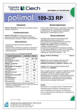 Polimal® 109-33 RP - Organika