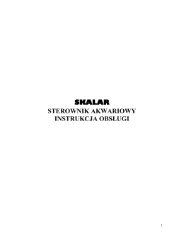 Instrukcja SKALAR DIY