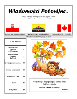 Październik - Polish Winnipeg