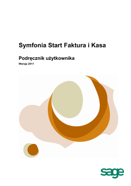 Podręcznik użytkownika Symfonia Start