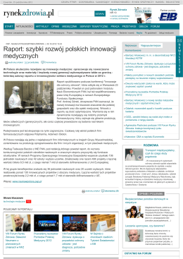 Raport: szybki rozwój polskich innowacji medycznych
