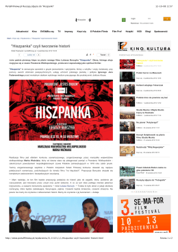 PortalFilmowy.pl Ruszają zdjęcia do "Hiszpanki" - Film-Art