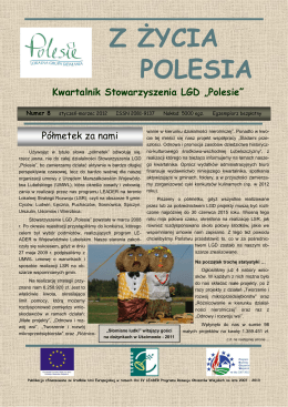 zobacz - Stowarzyszenie Lokalna Grupa Działania „Polesie”