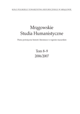 Mrągowskie Studia Humanistyczne
