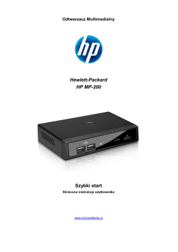 Odtwarzacz Multimedialny HP MP-200