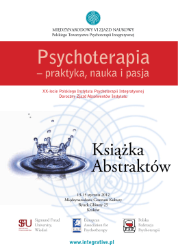 Książka abstraktów - Polskie Towarzystwo Psychoterapii Integratywnej