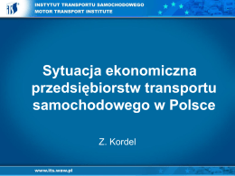 Sytuacja ekonomiczna firm - prof. Zdzisław Kordel
