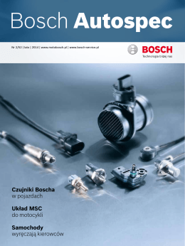 Czujniki Boscha w pojazdach Układ MSC do