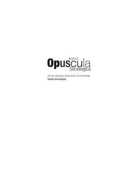 OS_1-2012 - Czasopismo Opuscula Sociologica