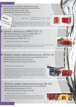 System odka¿aj¹cy AWAS SDC-15 Mobilny