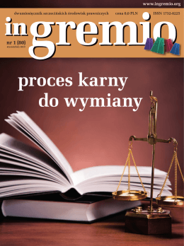 proces karny do wymiany - Okręgowa Rada Adwokacka w Szczecinie