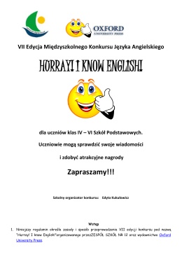 HURRAY! I KNOW ENGLISH!