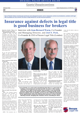 Insurance against defects in legal title is good