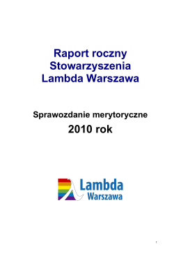 Pobierz - Stowarzyszenie Lambda Warszawa