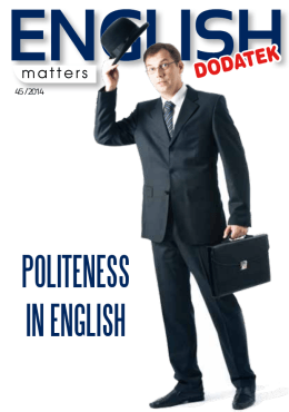 Politeness in english - English Matters