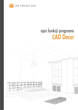 Opis funkcji programu CAD Decor 1