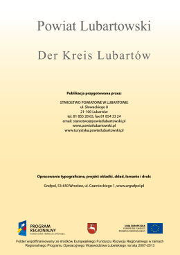 Folder powiatu lubartowskiego (wersja polsko – niemiecka)