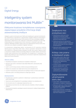 Inteligentny system monitorowania linii Multilin™