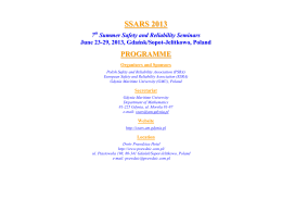 SSARS 2013-Programme