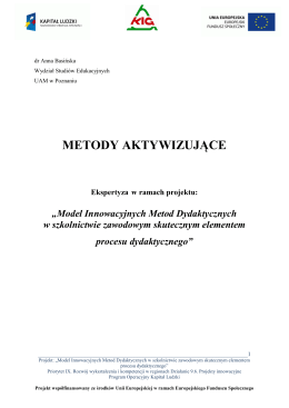 METODY AKTYWIZUJĄCE - Doskonaleniewsieci.pl