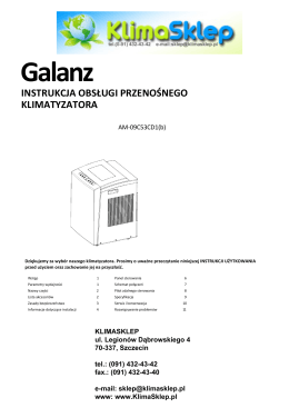 instrukcja obsługi Galanz AM-09