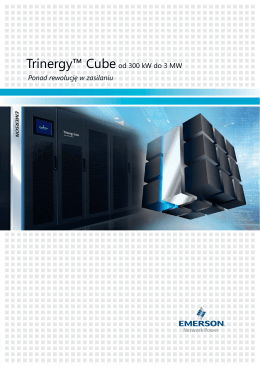 Trinergy™ Cubeod 300 kW do 3 MW Ponad rewolucję w zasilaniu