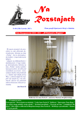 1. Czerwiec 2011 r. - Parafia Opatrzności Bożej w Gdańsku