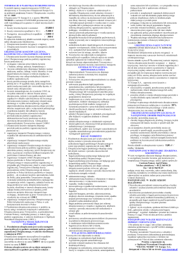 2013-11-05 - Informacje o warunkach ubezpieczenia