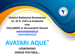 avatari aque - VOLLaMED - Śląskie Centrum Promocji Zdrowia im dr