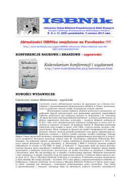 ISBNik 2013.06.03 - Biblioteka Wyższej Szkoły Biznesu