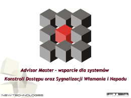 Advisor Master – wsparcie dla systemów Konstroli Dostępu