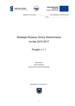 Strategia Rozwoju Gminy Starachowice na lata 2010